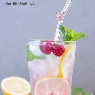 [NutriliteMelting1] ชุดหลอดดูดน้ํา รูปผีเสื้อ ใช้ซ้ําได้ สําหรับค็อกเทล เครื่องดื่ม [TH]