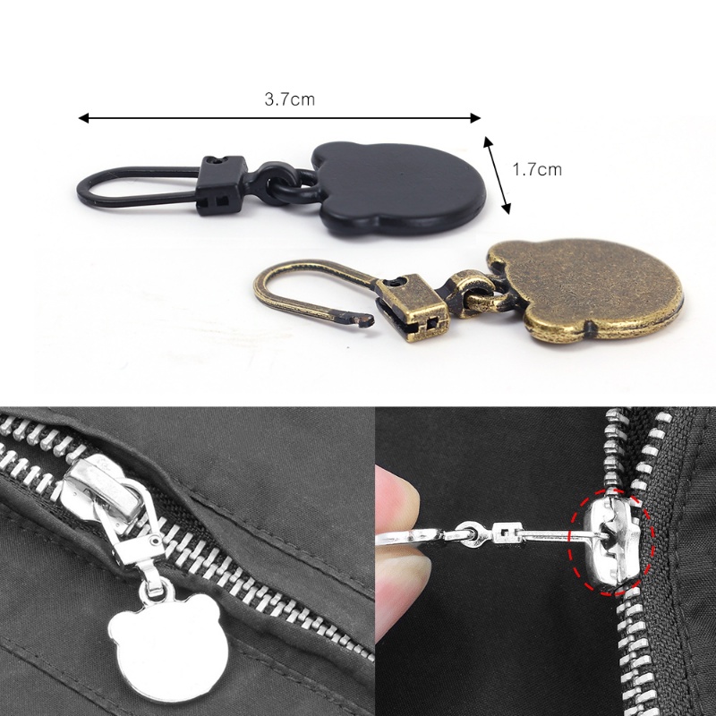 ชุดซ่อมหัวซิปกระเป๋าเดินทาง / ที่ดึงซิปหมีโลหะ / ตัวล็อคแบบถอดเปลี่ยนได้ - รูปที่ 7