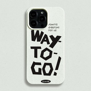 เคสโทรศัพท์มือถือ ย่อยสลายได้ ลายตัวอักษร เรียบง่าย สําหรับ iPhone 13 14promax 11 8P 12 XS