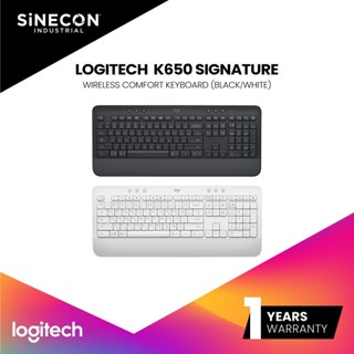 Logitech คีย์บอร์ดไร้สาย K650 Signature Wireless Comfort Keyboard