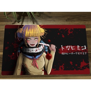 Yugioh แผ่นรองเมาส์ ลาย My Hero Academia Himiko Toga TCG CCG สําหรับเล่นเกม