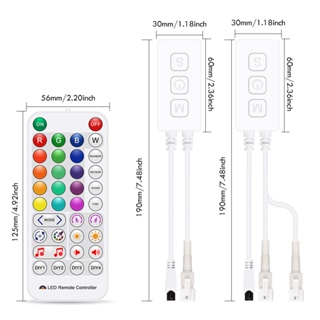 Sp511e WiFi Music WS2812b แถบควบคุมไฟ LED RGB เอาท์พุตเดี่ยว ควบคุมผ่านแอพด้วยเสียง DC 5V-24V