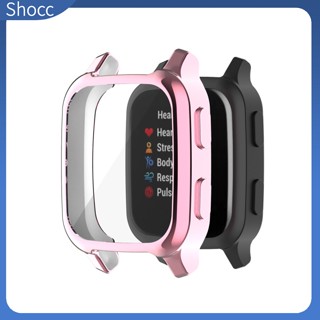 Shocc เคสสมาร์ทวอทช์ แบบนิ่ม บางพิเศษ ป้องกันหน้าจอ สําหรับ Garmin Venu Sq2