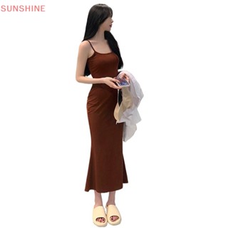 [SSNE] ชุดเดรสยาว ทรงหางปลา เซ็กซี่ สองเส้น สองสี สุดขีด (ขนาดใหญ่) UOM