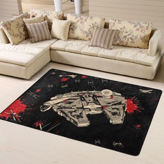 พรมปูพื้น พิมพ์ลาย Star Wars ขนาด 160x120 ซม. (63X48 นิ้ว) สําหรับตกแต่งบ้าน ห้องนอน ห้องนั่งเล่น