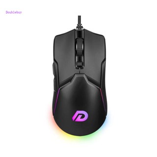 Doublebuy เมาส์เกมมิ่ง 6 ปุ่ม พร้อมไฟ RGB 6400DPI หลากสี สําหรับคอมพิวเตอร์