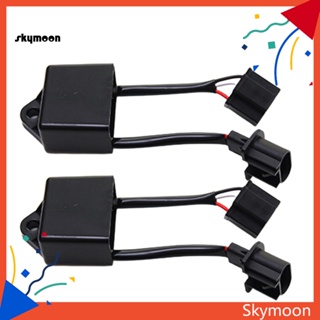 Skym* ตัวถอดรหัสไฟหน้า H13 เป็น H4 LED สําหรับ Jeep Wrangler 2 ชิ้น