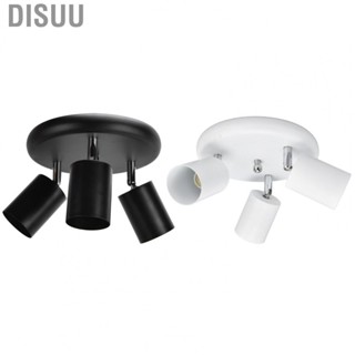 Disuu Lamp Holder  Matte Black Coating Spotlight Fixture Easy To Install for Showrooms Exhibition Halls Living Rooms