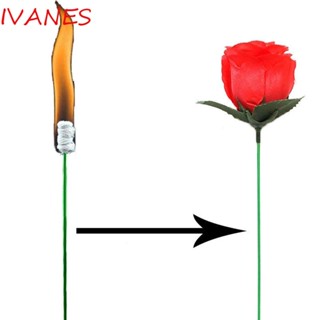 IVANES พร็อพมายากล รูปเปลวไฟ ดอกกุหลาบ นักมายากลประหลาดใจ