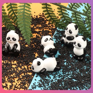 Creative Cute Panda Micro Landscape Diy เรซิ่นเครื่องประดับเครื่องประดับการ์ตูนสัตว์กิ๊บตกแต่งอุปกรณ์สร้างสรรค์เครื่องประดับตกแต่งบ้าน [COD]