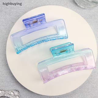 [highbuying] กิ๊บติดผม พลาสติกใส ไล่โทนสี สไตล์เกาหลี