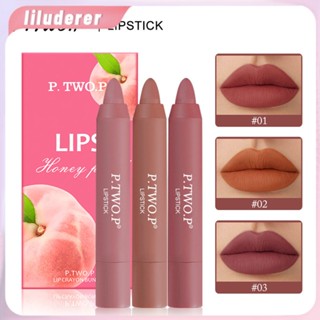 P.tw Op Three-pack Matte Lipstick Lip Liner Velvet Matte Lipstick Waterproof Lip Liner Female HO