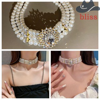 Bliss Baroque เครื่องประดับสร้อยคออัลลอยหรูหราสไตล์เกาหลีสําหรับผู้หญิง