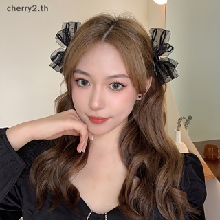 [cherry2] ใหม่ กิ๊บติดผม ลูกไม้ โบว์ สไตล์เกาหลี สวยหรู หวานแหวว แฟชั่น สําหรับผู้หญิง เด็กผู้หญิง เครื่องประดับผม ของขวัญ [TH]