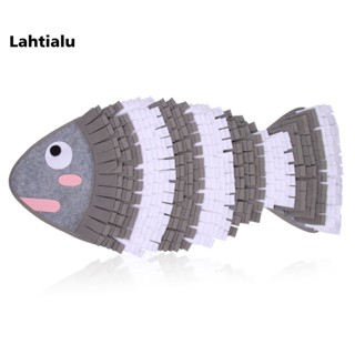 Lahtialu ผ้าห่ม ผ้าสักหลาด รูปปลา บรรเทาความเครียด สําหรับฝึกสุนัข