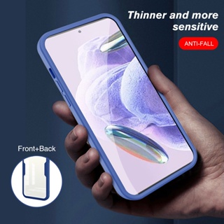 เคส สําหรับ Xiaomi Redmi Note 12 Pro+ 360° เคสโทรศัพท์มือถือ แบบใส สองด้าน กันกระแทก สําหรับ Redmy Note12 4G 12 Pro Plus