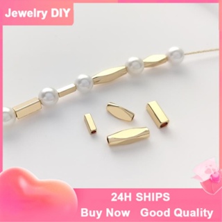 【❤️เครื่องประดับ DIY❤️】ลูกปัดทอง 14k ทรงสี่เหลี่ยมผืนผ้า ประดับเพชร[จี้ชาร์ม/จี้/จี้สร้อยคอ/จี้ ทองคํา/จี้ทองคําแท้/เครื่องประดับสร้อย/เครื่องประดับสร้อยคอ/pendant]