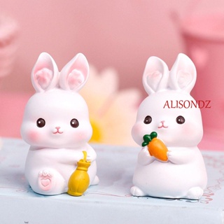 ALISONDZ โมเดลฟิกเกอร์ รูปกระต่ายอีสเตอร์ ของเล่นเสริมการเรียนรู้ สําหรับเด็ก