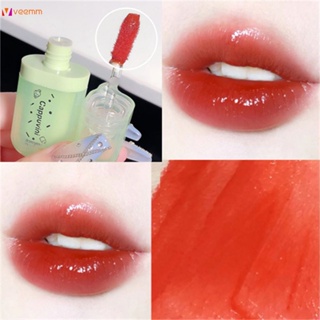 Cappuvini ลิตเติ้ลอ้วนท่าเรือ Mirror Lip Glaze Parity Student Water Light Glass Lip Glaze Female Lipstick Milk Tea Color Non-stick Cup veemm