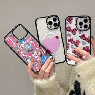 Casetify เคสโทรศัพท์มือถืออะคริลิคแข็ง แบบใส ลายบาร์บี้ สําหรับ iPhone 14 13 12 11 Pro Max Plus