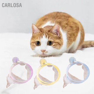 CARLOSA อุโมงค์แมวพับได้พร้อมลูกบอลกลิ้งรูปตัว S พับได้ Interactive Pet Play Tunnels Tube สำหรับบ้านในร่ม