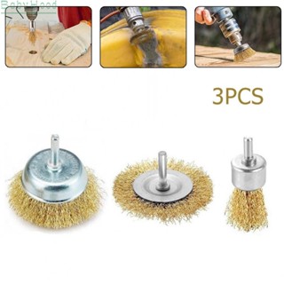 【Big Discounts】Wire Brush Brush Brushes Coated Polishing Wire 3pcs/Set 6mm Attachment#BBHOOD