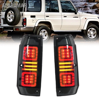 ALABAMAR 1 คู่ซ้ายขวาไฟท้าย LED กันน้ำไฟเบรคย้อนกลับสำหรับ Land Cruiser LC76 1984-2021