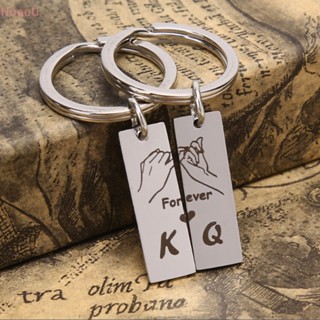 [HopeU] พวงกุญแจแกะสลัก ลาย King Queen Forever Love สําหรับคู่รัก 2 ชิ้น ต่อชุด