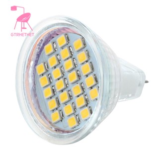 Mr11 24 3528 SMD LED โคมไฟสปอตไลท์ หลอดไฟวอร์มไวท์ DC 12V