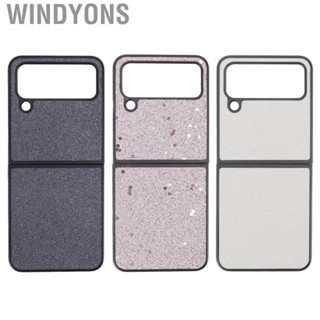 Windyons Folding Screen Phone Case  Shiny ABS Beautiful Appearance Suede Lining for Daily Life