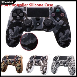 Jl- เคสซิลิโคนนิ่ม ลายพราง สําหรับจอย PS4 4 ชิ้น