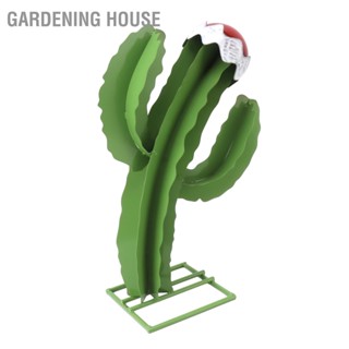  Gardening House Iron Art รูปปั้นแคคตัส Aesthetic Cactus Figurine ประติมากรรมแคคตัสสวนเครื่องประดับในร่มกลางแจ้ง Decor Home Yard ตกแต่ง