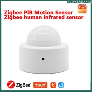 Tuya Zigbee3.0 Human Body Sensor Wireless Smart Body Movement Mini Pir Motion Sensor 360° Motion Sensor Detector Light Switch ดอกไม้