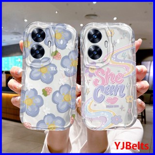 เคส Realme C55 tpu เคสนิ่ม สีใส ลายครีม เคสโทรศัพท์ NYW