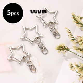 UUMIR 5 ชิ้น ตะขอสแน็ป เครื่องประดับ สร้อยคอ ทํากระเป๋า สายคล้อง หัวเข็มขัด พวงกุญแจ DIY พวงกุญแจ กุ้งก้ามกราม