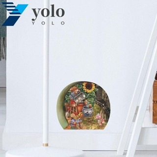 YOLO สติกเกอร์ติดผนัง แบบลอกออกได้ กันน้ํา สวยงาม สําหรับตกแต่งมุมภาพจิตรกรรมฝาผนัง โรงเรียนอนุบาล