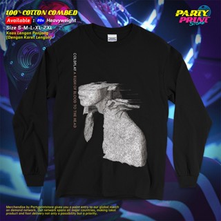 Partyprintstore เสื้อยืดแขนยาว พิมพ์ลายวง Coldplay Cold Play A Rush of Blood to the Head IV 51 สําหรับผู้ชาย