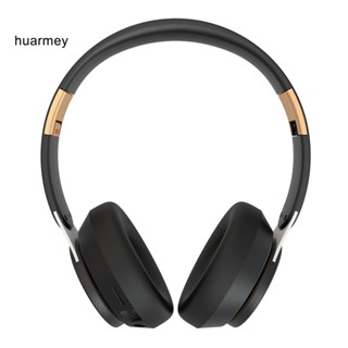 Huarmey ชุดหูฟังบลูทูธไร้สาย พับได้ พร้อมซ็อกเก็ตการ์ด TF HIFI ไมโครโฟนสเตอริโอ