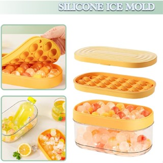 New Household Ice Storage Box Silicone Ice Cube Making Mold Ice Cube Maker Tray