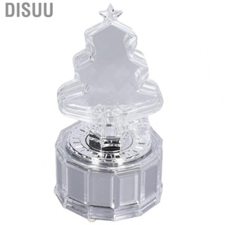 Disuu Christmas Tree Music Box Acrylic Texture With Light Home