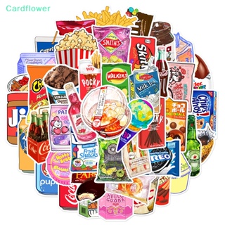 &lt;Cardflower&gt; สติกเกอร์ กันน้ํา สําหรับติดตกแต่งผนังรถยนต์ รถมอเตอร์ไซค์ 50 ชิ้น