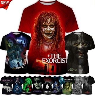 ขายดี เสื้อยืดแขนสั้น คอกลม พิมพ์ลายหนังสยองขวัญ The Exorcist 3D สไตล์ฮิปฮอป ฮาราจูกุ แฟชั่นสําหรับผู้ชาย และผู้หญิง ไซซ์ XS-5XL 2023