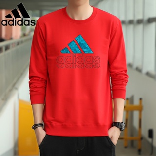 Adidas เสื้อกันหนาว คอกลม ผ้าฝ้าย สําหรับคู่รัก