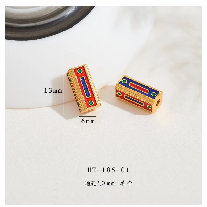 ลูกปัดเวียดนามสีทอง สไตล์โบราณ สำหรับทำเครื่องประดับ thumbnail 9