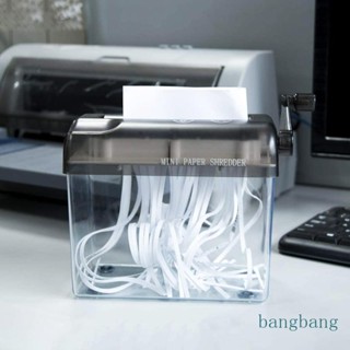 Bang เครื่องทําลายเอกสาร ขนาด A6 แบบพกพา เสียงเงียบ ใช้งานง่าย สําหรับบ้าน ออฟฟิศ