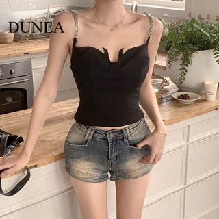 DUNEA Women Elegant Girl Style Solid Color Tube Top