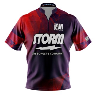 Storm DS เสื้อโปโล แขนสั้น พิมพ์ลายโบว์ลิ่ง 2002-ST 3D