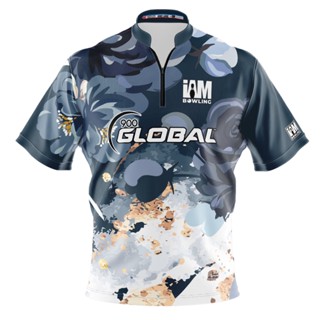 เสื้อโปโล ลายดอกไม้ 3D 900 Global DS Bowling Jersey 2062-9G