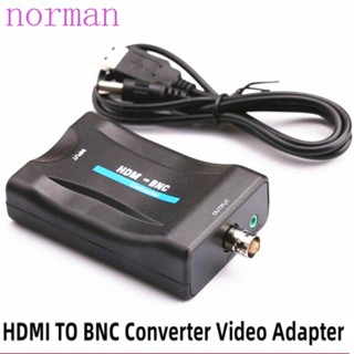 Norman อะแดปเตอร์แปลงวิดีโอ BNC เป็น HDMI เป็น BNC BNC เป็น HDMI สําหรับ DVD กล่องรับสัญญาณ เครื่องเล่น HD เกมคอนโซล กล้อง ทีวี