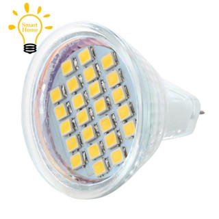 Mr11 24 3528 SMD LED โคมไฟสปอตไลท์ หลอดไฟวอร์มไวท์ DC 12V